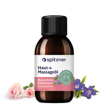 Haut- und Massageöl Rosenholz-Geranium