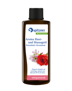 Aroma Haut- und Massageöl Rosenholz-Geranium 190 ml